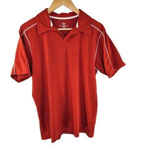 Patagonia organic cotton orange vneck collared menś top Size Medium